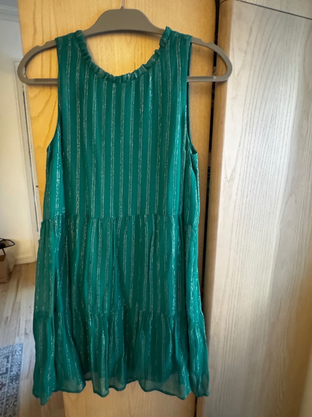 Sezane green dress